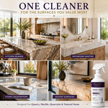 Load image into Gallery viewer, Easy Oxy — one cleaner for kitchen islands, bathroom vanities, stone countertops and accent surfaces