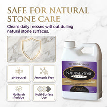 Load image into Gallery viewer, Beyond Stone Solutions Natural Stone Cleaner concentrate — safe for natural stone care; pH-neutral, ammonia-free, no harsh residue, multi-surface
