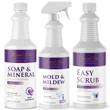 Load image into Gallery viewer, Shower &amp; Hard-Water Kit with Soap &amp; Mineral Deposit Remover, Mold &amp; Mildew Remover and Easy Scrub